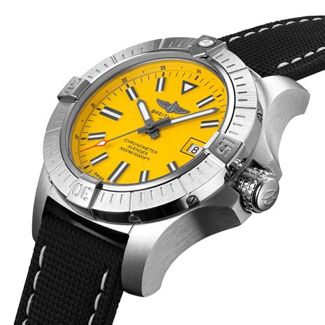 breitling avenger seawolf mens stainless steel strap watch|breitling avenger seawolf night mission.